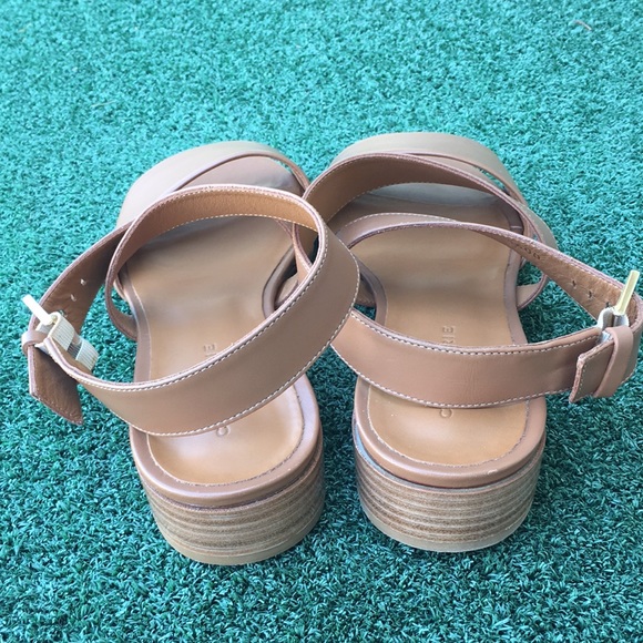NWT Robert Clergerie Final Sandals Leather Brown 39